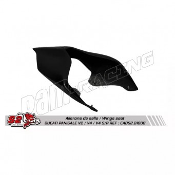 Ailerons de selle racing fibre de verre S2 CONCEPT Panigale V4R/S 2018-2024