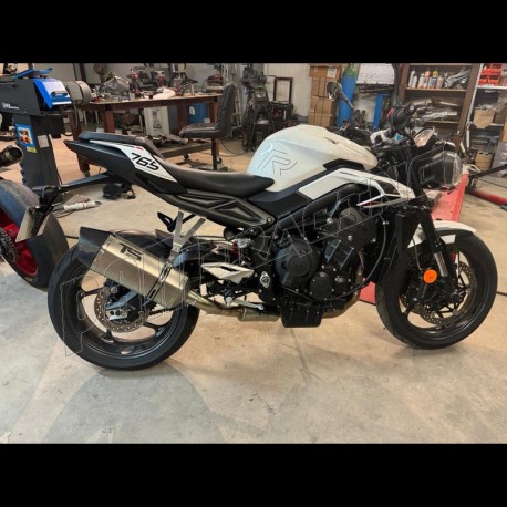 Ligne complète racing inox TS CONCEPT 660/765 Street Triple 2017-2024