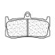 Plaquettes de frein avant racing métal fritté C60 CL BRAKES 675 Daytona 2009-2016