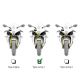 Kit durites de frein avant aviation racing ABM avec suppression de l'ABS pour ZX-6R 636 2019-2020