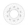 Disque de frein avant flottant Brembo série oro GSX600F, SV650/X, Gladius 650