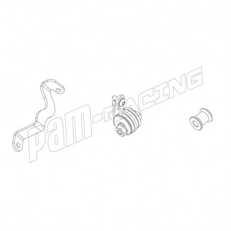 Kit d'adaptation inox pour collecteur GTR8502 SPARK Street Triple 765 R/RS, Daytona Moto2 2023-2025 Kit d'adaptation inox pour collecteur GTR8502 SPARK Street Triple 765 R/RS, Daytona Moto2 2023-2025