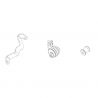 Kit d'adaptation inox pour collecteur GTR8502 SPARK Street Triple 765 R/RS, Daytona Moto2 2023-2025