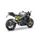 Ligne 3/4 inox/titane silencieux KONIX Street Triple 765R/S/RS, Daytona Mot2 765 2017-2024 SPARK