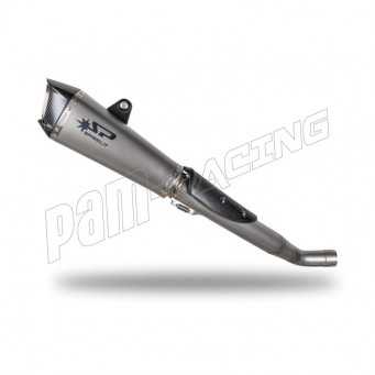 Ligne 3/4 inox/titane silencieux KONIX Street Triple 765R/S/RS, Daytona Mot2 765 2017-2025 SPARK