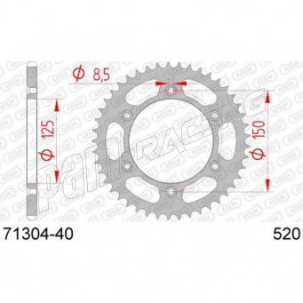 Couronne acier 520 790 Duke 2018-2023, 890 Duke/R 2020-2023 AFAM