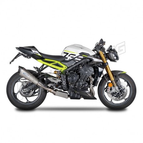 Ligne complète inox/titane silencieux KONIX EVO Street Triple 765R/RS, Daytona Moto2 2023-2025 SPARK