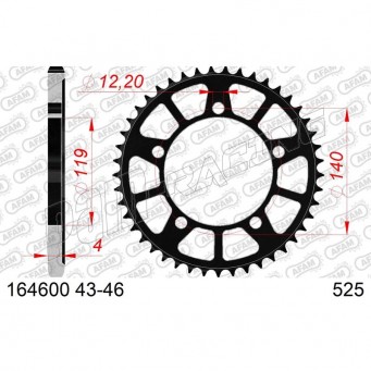 Couronne acier 525 AFAM BMW