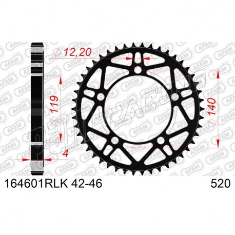 Couronne acier racing 520 AFAM BMW