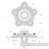 Porte couronne jante 5.5 et 6.0 pouces OZ Motorbike