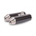 Double Silencieux inox ronds homologués SPARK Monster 696/795/796/1100/1100S