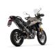 Silencieux homologué ou racing  aluminium noir VELOCE ARROW Tiger 850/900 2020-2023 sans valises latérales