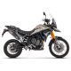 Silencieux homologué ou racing  aluminium noir VELOCE ARROW Tiger 850/900 2020-2023 sans valises latérales