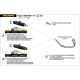 Silencieux homologué ou racing  aluminium noir VELOCE ARROW Tiger 850/900 2020-2023 sans valises latérales