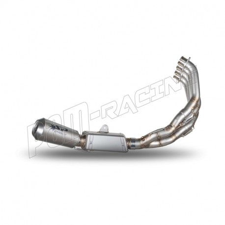 Ligne complète inox/titane silencieux Moto GP homologuée SPARK CB650R, CBR650R 2019-2024