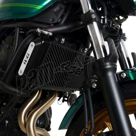 Grille de protection de radiateur gravée R&G Racing inox Z650 2017-2025, Ninja 650 2017-2025, Z650RS 2021-2025