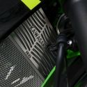 Grille de protection de radiateur gravée inox R&G Racing Z125 2019-2024, Ninja 125 2019-2024