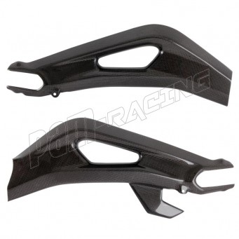 Protections de bras oscillant avec protection de chaîne carbone Street Triple 765 2017-2025