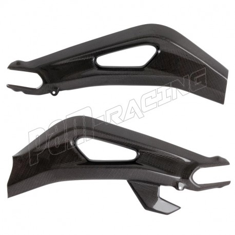 Protections de bras oscillant avec protection de chaîne carbone Street Triple 765 2017-2025