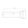 Chicane dB-Killer pour silencieux rectangulaire SPARK 848 2008-2010, 1098/ 1198 2009-2011, SMV750 Dorsoduro 2008-2016