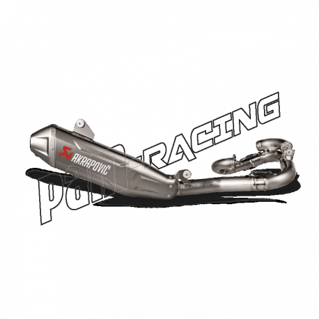 Ligne d'échappement évolution titane Akrapovic YZ450F 2023-2024, WR450F 2024