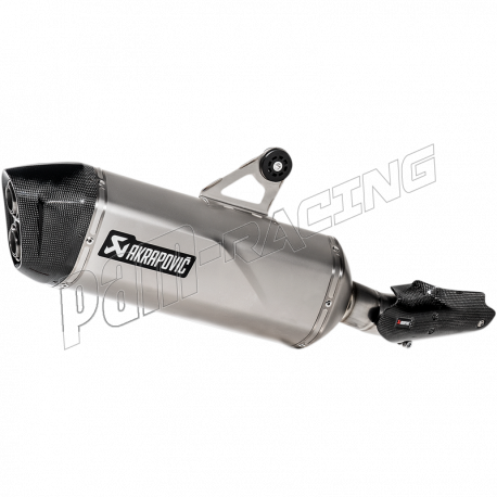 Silencieux titane noir adaptable Slip-On Akrapovic pour R1250GS/Adventure 2019-2023