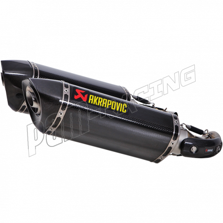 Double silencieux titane Akrapovic Monster 696 2008-2014, Monster 796/795 2010-2014