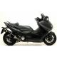 Silencieux ARROW Race-Tech embout carbone homologué T-MAX 500 2008-2011, T-MAX 530 2012-2016