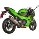 Silencieux titane/carbone AKRAPOVIC Ninja 400 2018-2024, Z400 2019-2024