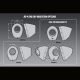 Kit Embout carbone de remplacement pour silencieux RS4 Yoshimura