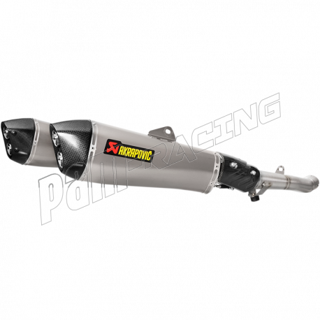 Double silencieux AKRAPOVIC titane/carbone ZZR1400/ZX14R 2012-2020