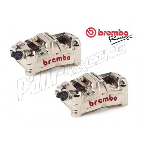 Pack 2 étriers de frein GP4-MS Entraxe 100 mm P4X30 Taillés Masse Monobloc BREMBO