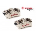 Pack 2 étriers de frein GP4-MS Entraxe 100 mm P4X30 Taillés Masse Monobloc BREMBO