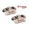 Pack 2 étriers de frein GP4-MS Entraxe 100 mm P4X30 Taillés Masse Monobloc BREMBO