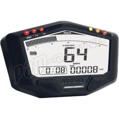 Compteur de vitesse DB-02 multifonctions noir universel KOSO