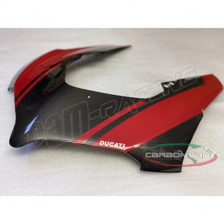 Tête de fourche Racing carbone CARBONVANI version 2 Panigale V4/R 2018-2024, Panigale V4S 2022-2024