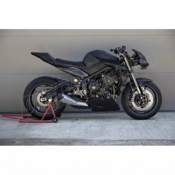 Carénage poly complet racing fibre de verre S2 CONCEPT Street Triple 765R/RS 2023-2026