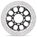 Disque de frein avant RACING 100% flottant HALO T-FLOATER 300 mm ep 6.0 mm ZX6R, ZX6R 636, Z1000 Moto-Master