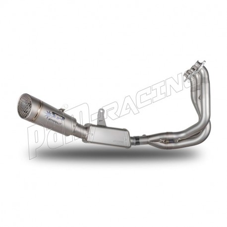Ligne complète racing silencieux GRID-O montage bas avec pré-silencieux Street Triple 765 R/RS/MOTO2 2023-2026 SPARK