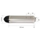 Silencieux Force EVO titane 350 mm diam. 60 mm pour ligne racing SPARK Panigale/Streetfighter V4