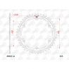 Couronne acier AFAM 525 Speed Triple 1200RR/RS 2021-2023