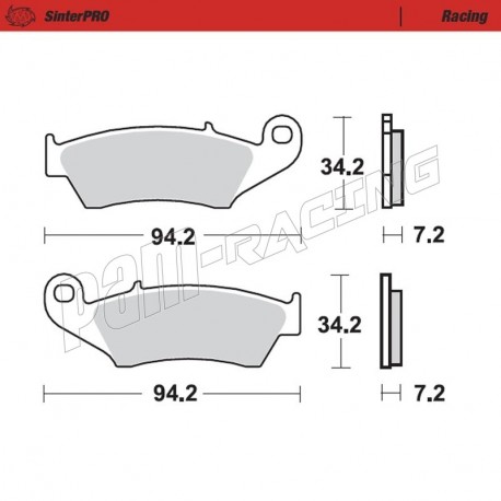 Plaquettes de frein avant Sinter Racing Moto-Master 93411