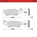Plaquettes de frein avant Sinter Racing Moto-Master 93411