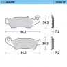 Plaquettes de frein avant Sinter Racing GP Moto-Master 93412