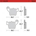 Plaquettes de frein arrière Sinter Racing Moto-Master 94311
