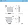 Plaquettes de frein arrière Sinter Racing GP Moto-Master 94312