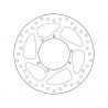 Disque de frein avant fixe Brembo Série ORO HONDA