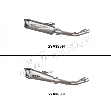 Demi-ligne racing Ø60 mm titane MT-10 2016-2020, R1 2015-2024 SPARK