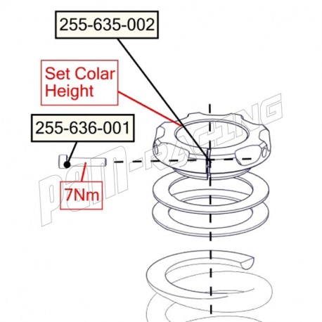 Bague de réglage de précontrainte amortisseur DDS LITE K-TECH