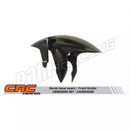 Garde-boue avant fibre de verre noire S2 CONCEPT CBR600RR 2007-2025